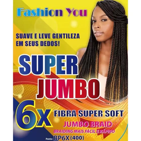 Fashion You-Cabelo Jumbo 6X 400G FIBRA SUPER SOFT Jumbo Box braid