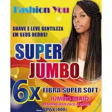 Fashion You-Cabelo Jumbo 6X 400G FIBRA SUPER SOFT Jumbo Box braid