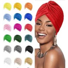 Turbante Chapéu Feminino Indiano Elástico Fechado Estiloso