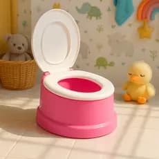 Troninho Infantil Nenem com Tampa Assento Redutor para Desfralde Penico Pequeno 900ml Plasnorthon