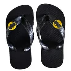 Chinelo infantil Preto do Batman tipo Super Herói Desenho