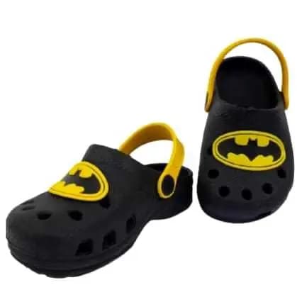Babuche Sandália Infantil Premium Heróis Leve Macio Batman Piscina Praia Escola Anatômico Menino
