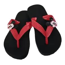 Chinelo Infantil Menino Mickey Mouse Preto e Vermelho