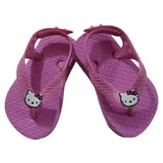Chinelo Rosa Baby Menina Rosa Estilo Hello Kitty Infantil Kids Tradicional