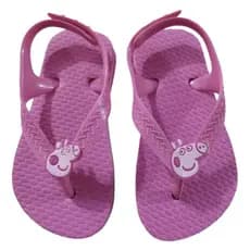 Chinelo Baby e Infantil Rosa da Peppa Pig Desenho Menina Kids
