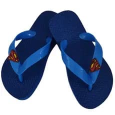 Chinelo Superman Baby Infantil kids Azul Super Homem Herói Desenho Menino