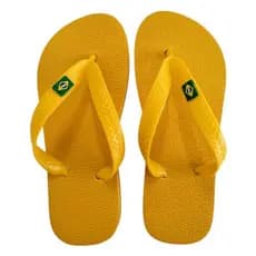 Chinelo Infantil Do Brasil Amarelo Menino Menina Juvenil Tradicional