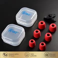 3 Pares de Espuma de Memória QKZ Earbuds de Fone de Ouvido S /M /L Bass Earmuffs Reforçados
