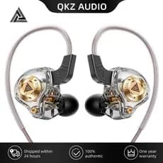 Fones De Ouvido Chuangyuan QKZ Enzo HIFI Para Música De Palco Com Microfone