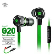 Fones de Ouvido para Jogos PLEXTONE G20 IV com Fio, Conector de 3,5mm com Adaptador Tipo-C Grátis, Compatível com Jogos