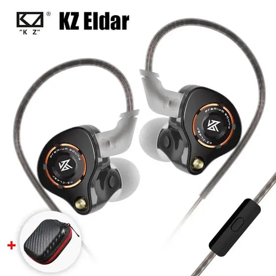Os novos fones de ouvido KZ Eldar são compatíveis com telefones celulares, tablets, PCs e fones de ouvido com fio para u