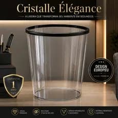 🔥 Lixeira Transparente 10 Litros com Anel Oculto | Moderna, Minimalista e Elegante 🔥