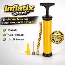 🔥 Bomba de Ar Portátil Alta Pressão Futebol Vôlei 🔥