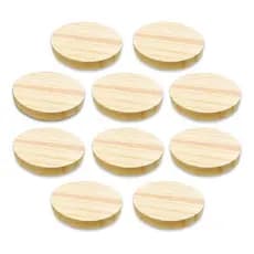10 Bolachas Disco Madeira Pinus 11 cm Diâmetro Artesanato Queijo Frios artesanato mesa posta sousplat