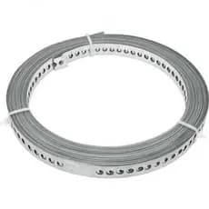 Fita Perfurada de Aço Zincada 17mm X 0,40mm X 10m