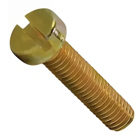 Parafuso Máquina Fenda cilíndrico MA 5(Várias Medidas) - 20 Unidades Bicromatizado de ferro