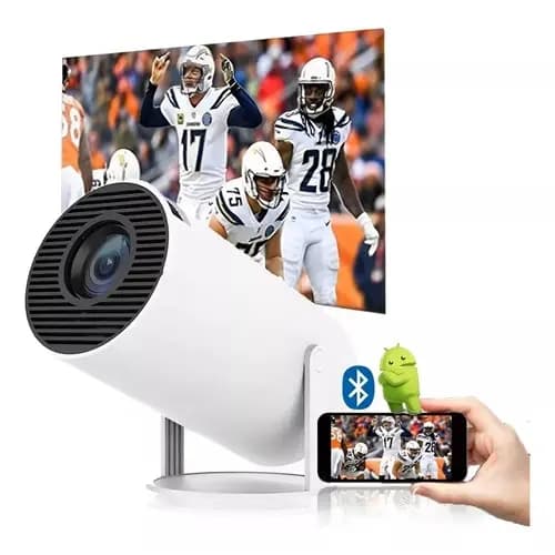Mini Projetor  5G Wifi 6 BT Portátil 5.0 Android  1080P Full HD Projetor 4K  8000 Lumens Projetor Pronta Entrega