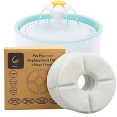 Kit 6 Filtro Para Bebedouro Gato Fonte de Água Circular Pet