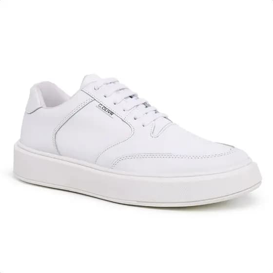 Tênis Casual Varias Cores Couro Palmilha Gel Sola Alta Leve Confortável Original