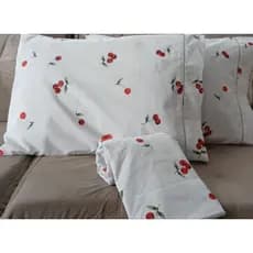 Jogo De Cama Casal 3 Peças Estampado C/ Elástico - 200 fios 100% Algodão
