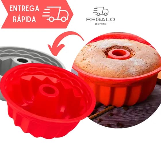 Forma para Bolo Pudim Grandes Assadeira Molde de Silicone Dobrável Resistente Formas Assadeira Bacia