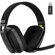 BINNUNE BW06 Fone De Ouvido Sem Fio Para Jogos 2.4G Com Microfone Flip ENC PC , PS4 , PS5 , Fones Bluetooth De Modo Dupl