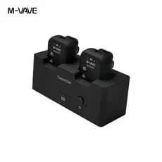 Sistema De Monitor De Fone De Ouvido Sem Fio M-VAVE WP-12 2.4 Ghz 1T2R Com Reprodução De Ultra Latência 24H Estojo De Ca