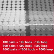 500 Pares Autocolantes De Velcro Pontos De Feltro/Fita Adesiva De Fixação De Costas À Prova D'água/10/15/20mm