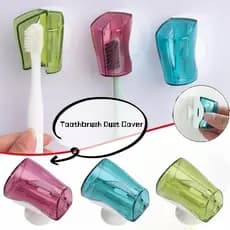 3 Pçs Portátil À Prova De Poeira Titular Escova De Dentes Capa Protetora Com Ventosa Fixado/ Suporte Escova De Dentes De