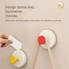 Gancho De Ventosa Anti-Queda , Fácil De Remover , Prático Para Uso Doméstico