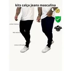 kit calças jeans masculina skinny linha premium NF envio imediato