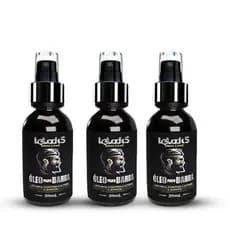 KIT 3 ÓLEO PARA BARBA & CABELO 30ml LELOOK´S MEN CARE