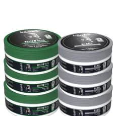 Kit 3 Black e 3 Teia barba e cabelo Lelook´s For Men 130g