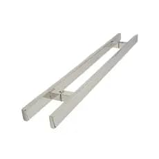 Puxador de porta  inox chato 60cm barra larga Porta de Madeira Vidro Aluminio