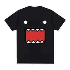 Domo Kun Boneca Rosto Gráfico T Camisas Das Mulheres Dos Homens Algodão Casual Camisetas O-Pescoço Manga Curta Oversized