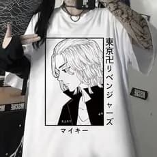 Camiseta Basica Camisa Algodao Mikey Manjiro Sano Tokyo Revengers Anime Japanese Unissex Malha Premium