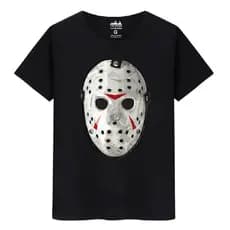 Camiseta Masculina Algodão Premium Jason Mascara Terror Filme