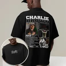 Camiseta Charlie Brown Jr Chorão  Camisa Rap Rock Unissex Blusa 100%  Algodão 30.1 Qualidade Premium