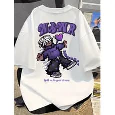 Camiseta Masculina Streetwear Camisa T-Shirt Algodão Infantíl PlusSize Casual Menino Fofo
