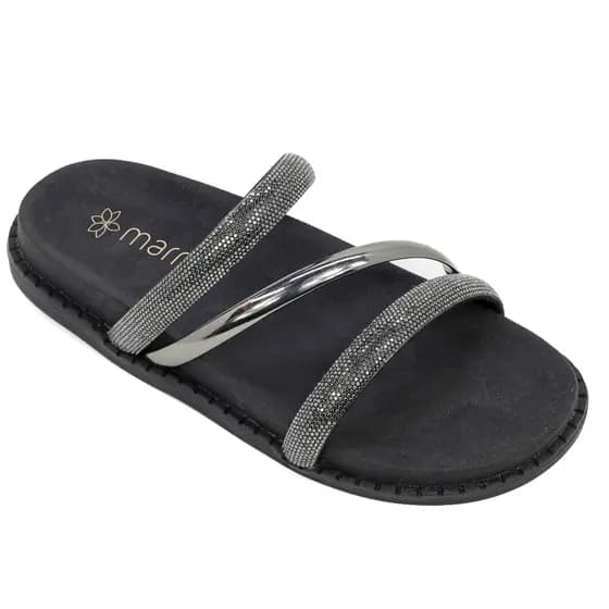 Sandália Birken Feminina  - Papete - Tiras Em Glitter