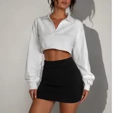 Saia Curta Feminina Peluciada Alta Elasticidade Conforto Premium
