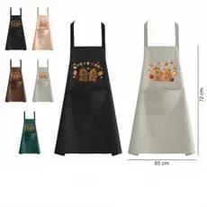 Avental ajustável com bolsos impermeável e resistente a óleo avental cozinha
