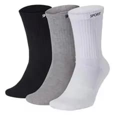 Kit ate 24 Pares Meias masculina SPORT Algodão cano alto/longo