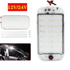 Luminaria luz Led Branco Bivolt Forte 12v/24v Caminhão Carro