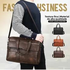 Bolsa Pasta Notebook Com Alça Executiva Transversal Resistente Para o Dia a Dia Trabalho Faculdade Maculina e Feminina