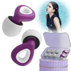 Tampão De Ouvido Silicone Macio À Prova De Som Sono Filtro De Redução De Ruído Para Orelhas Earplug