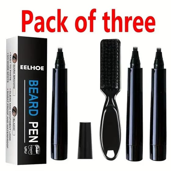 Venda Quente Kit De Caneta De Enchimento De Barba Escova Intensificadora Coloração Moldar Ferramentas À Prova Dwaterproo