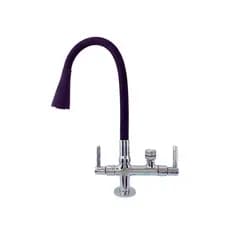 Torneira Gourmet Bica Móvel Pia Bancada Tubo Flexível Preto Filtro Máq Lava Louças e Roupas 3/4"