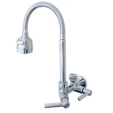 Torneira Gourmet Bica Móvel Parede Cozinha Flexível Chuveirinho Saída Filtros Máquina Lava Louça 3/4