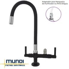Torneira Preta Bancada Adaptador Filtro Europa Electrolux Ibbl Consul Brastemp Filtro Mangueira 6mm